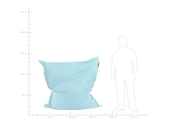 Beliani Sitzsack FUZZY Hell 140x180x20