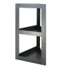 Bellissa Pflanzregal Triangolo Dreieckig Anthrazit-Metallic 71cm x 35cm x 35cm* Eckregale
