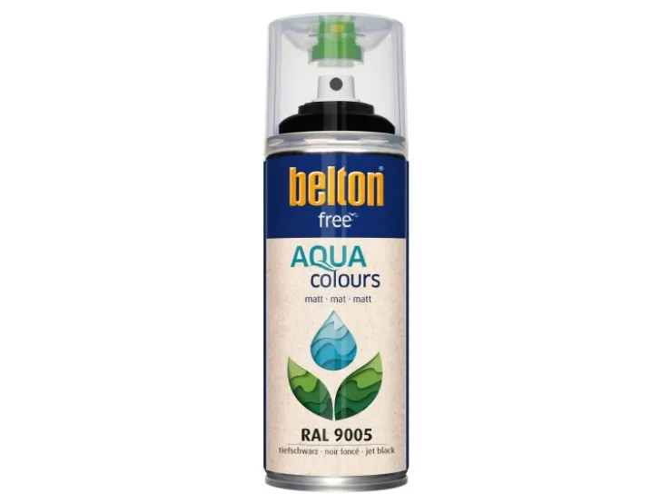 belton Free AQUAcolours Buntlack RAL 9005 matt 400 ml