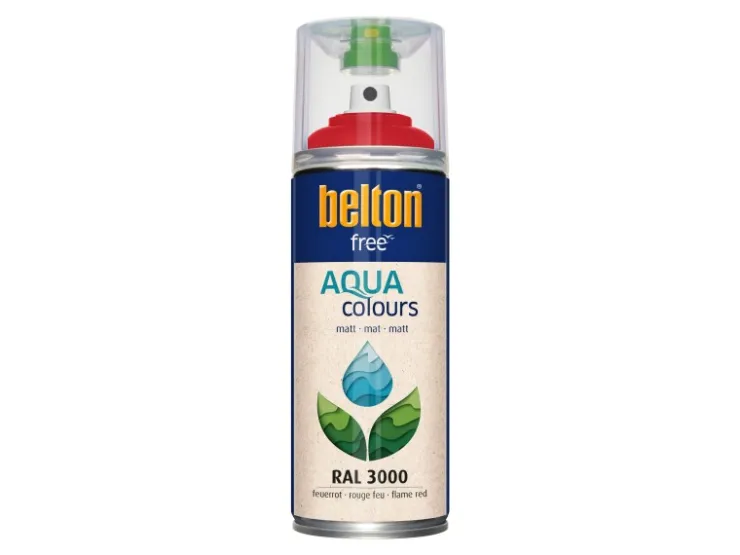 belton Free AQUAcolours Buntlack RAL 3000 matt 400 ml