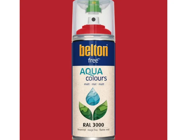 belton Free AQUAcolours Buntlack RAL 3000 matt 400 ml