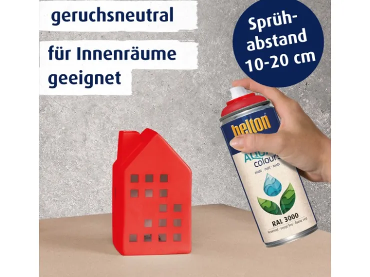 belton Free AQUAcolours Buntlack RAL 3000 matt 400 ml