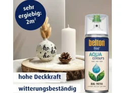 belton Free AQUAcolours Buntlack RAL 9010 matt 400 ml* Sprühlacke|Buntlacke