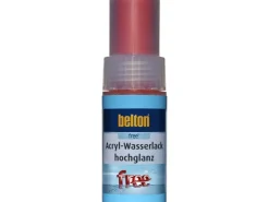 belton Free AQUAcolours Lackstift RAL 3000 hochglänzend 9 ml* Sprühlacke