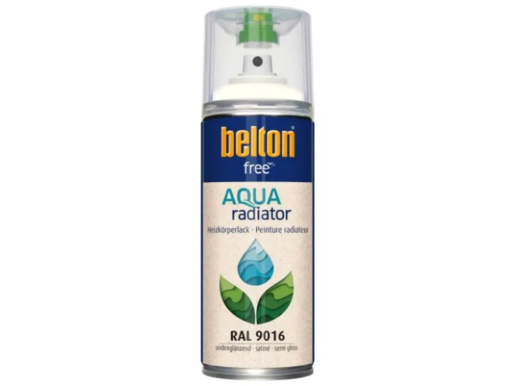 belton Free AQUAradiator Heizkörperlack RAL 9016 Weiß seidenglänzend 400 ml
