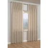 Bennetti Schal mit Gardinenband Beige 140 x 245 cm