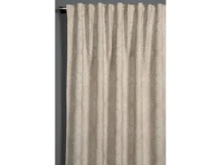 Bennetti Schal mit Gardinenband Beige 140 x 245 cm