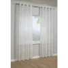 Bennetti Schal mit Ösen Etamine 3-D Streifen Weiß 140 x 245 cm* Türvorhänge