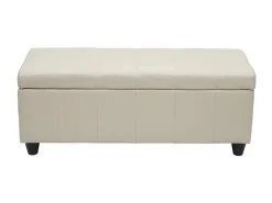 BERLINLODGE Aufbewahrungs-Truhe Lars 45x114x45cm Kunstleder* Aufbewahrung
