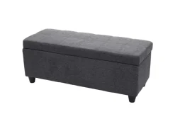 BERLINLODGE Aufbewahrungs-Truhe Lars 45x114x45cm Stoff/Textil* Aufbewahrung