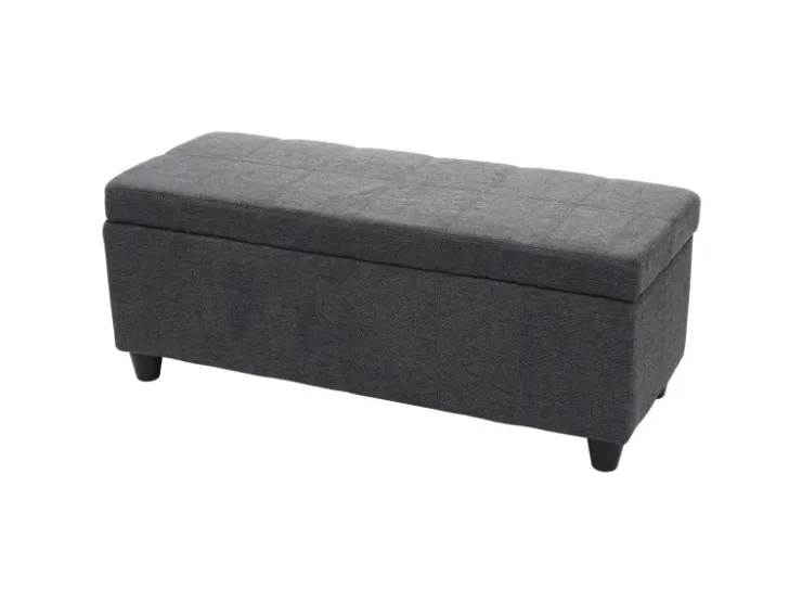 BERLINLODGE Aufbewahrungs-Truhe Lars 45x114x45cm Stoff/Textil* Aufbewahrung