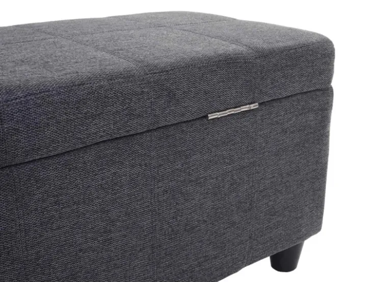 BERLINLODGE Aufbewahrungs-Truhe Lars 45x114x45cm Stoff/Textil* Aufbewahrung