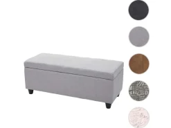 BERLINLODGE Aufbewahrungs-Truhe Lars 45x114x45cm Stoff/Textil* Aufbewahrung