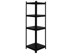 BERLINLODGE Mega Deal 5x Wohnregal Ragnar HxBxT 150x45x45cm Fachlast 100kg Matt Shwarz Bücherregal Standregal Büroregal für Wohnzimmer* Büroregale