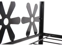 BERLINLODGE Regal Metall Bücherregal Schuhregal Standregal HxBxT 70x60x30cm 3 Böden Höhe 70cm* Regale Schwarz|Bücherregale