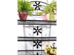 BERLINLODGE Regal Metall Bücherregal Schuhregal Standregal HxBxT 70x60x30cm 3 Böden Höhe 70cm* Regale Schwarz|Bücherregale