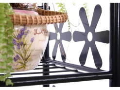 BERLINLODGE Regal Metall Bücherregal Schuhregal Standregal HxBxT 70x60x30cm 3 Böden Höhe 70cm* Regale Schwarz|Bücherregale