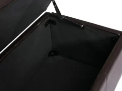 BERLINLODGE Sitzbank Mit Aufbewahrung Lars XXL 45x180x45cm Leder & Kunstleder