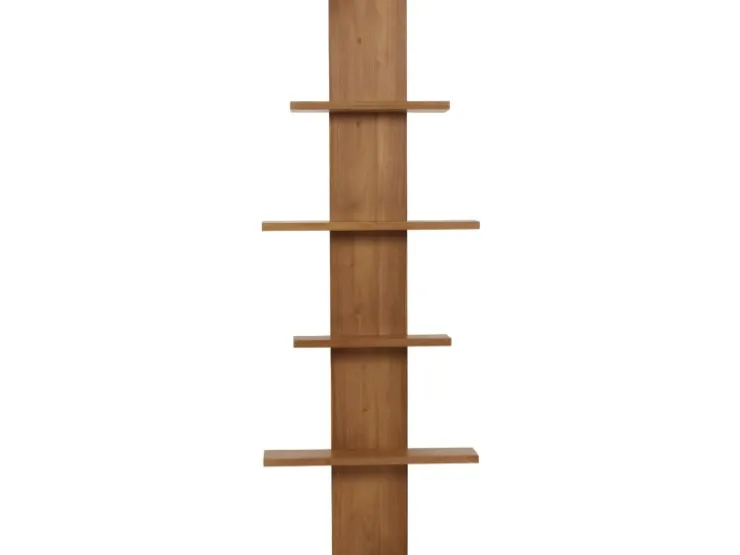 BERLINLODGE Teak-Wandregal HxBxT 151x56x15cm Badregal Hängeregal Regal Hochwertiges B-Grade-Teak Kernholz 20-30 Jahre* Weitere Regale