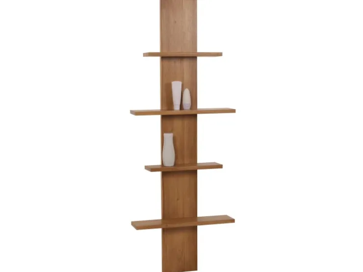 BERLINLODGE Teak-Wandregal HxBxT 151x56x15cm Badregal Hängeregal Regal Hochwertiges B-Grade-Teak Kernholz 20-30 Jahre* Weitere Regale