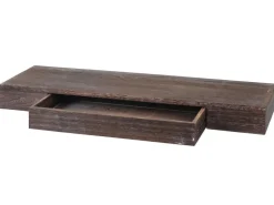 BERLINLODGE Wandregal HxBxT 8x80x25cm Schweberegal Wandboard Hängeregal Regal Schublade Massiv-Holz Shabby* Schweberegale|Holzregale
