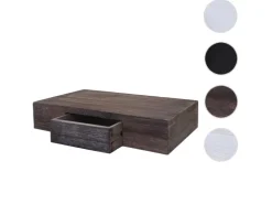 BERLINLODGE Wandregal Ilse HxBxT 8x40x25cm Regal Hängeregal Mit Schublade 40cm Shabby* Holzregale