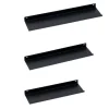 BERLINLODGE Wandregal Metall 3er Set Matte Schwarz Schweberegal Wandboards Bücherregal 3-Teiliges Hängeregal Wanddeko* Wandregale|Bücherregale