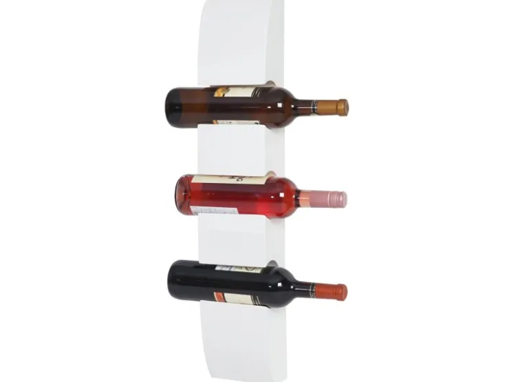 BERLINLODGE Weinregal Für 3 Flaschen HxBxT 54x13x9cm Flaschenregal Wandregal Flaschenhalter