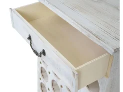 BERLINLODGE Weinregal Mit Schublade Flaschenregal 20 Flaschen HxBxT 76x48x31cm Shabby-Look Vintage* Holzregale