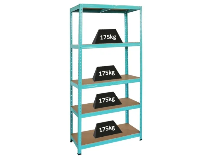 BERLINLODGE Wohnregal GREEN HULK HxBxT 180x90x40cm Fachlast 175kg 5 Ebenen