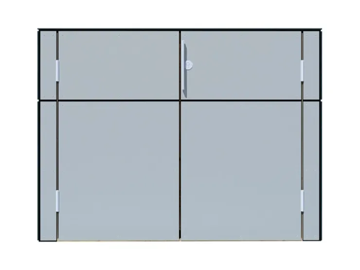 Bertilo Gartenschrank HPL Sideboard 155 cm x 75 cm x 116 cm Grau FSC®* Sideboards