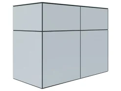 Bertilo Gartenschrank HPL Sideboard 155 cm x 75 cm x 116 cm Grau FSC®* Sideboards