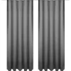 Bestgoodies Dekoschal Ellen Universalband Blickdicht 2er Pack 140 cm x 245 cm Anthrazit