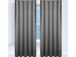 Bestgoodies Dekoschal Ellen Universalband Blickdicht 2er Pack 140 cm x 245 cm Anthrazit