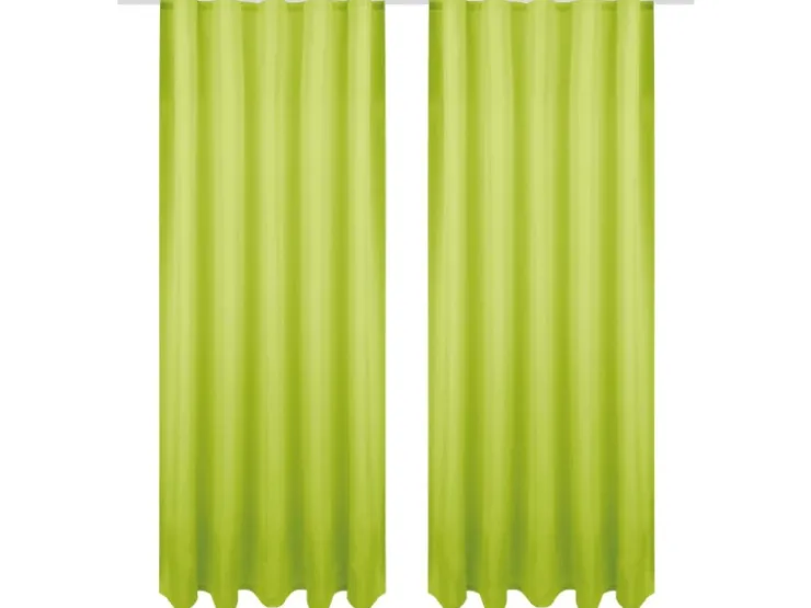 Bestgoodies Dekoschal Ellen Universalband Blickdicht 2er Pack 140 cm x 145 cm Grün
