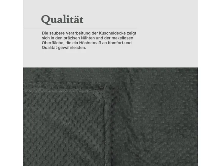 Bestgoodies Kuscheldecke 150 x 200 cm Cashmere Soft Touch Popcorn Moon Mist* Decken|Überwürfe