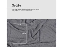 Bestgoodies Kuscheldecke 150 x 200 cm Cashmere Soft Touch Popcorn Etherea* Decken