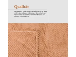 Bestgoodies Kuscheldecke 150 x 200 cm Cashmere Soft Touch Popcorn Caramel