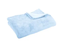 Bestgoodies Mikrofaser Decke Blau Babyblau 220 x 240 cm