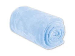 Bestgoodies Mikrofaser Decke Blau Babyblau 220 x 240 cm
