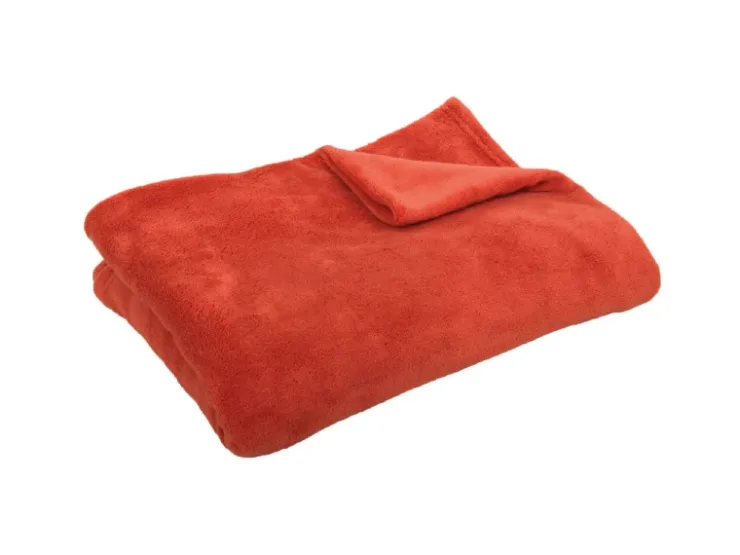 Bestgoodies Mikrofaser Decke Terracotta Ochre 70 x 100 cm