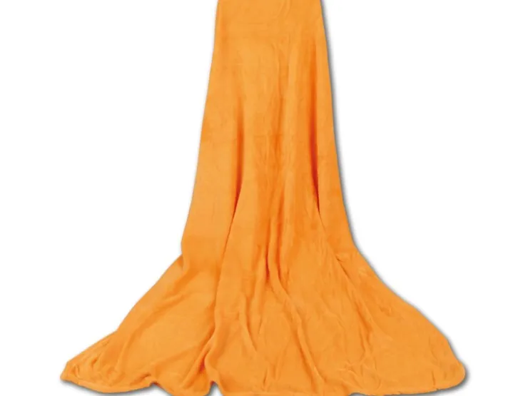 Bestgoodies Mikrofaser Decke Orange Apricot 80 x 120 cm