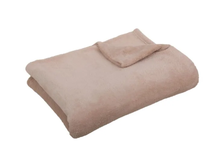Bestgoodies Mikrofaser Decke Beige 70 x 100 cm* Überwürfe|Decken