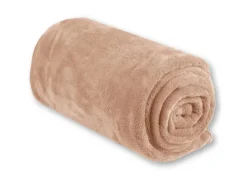 Bestgoodies Mikrofaser Decke Beige 70 x 100 cm* Überwürfe|Decken