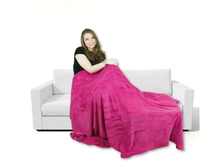 Bestgoodies Mikrofaser Decke Pink 150 x 200 cm