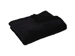 Bestgoodies Mikrofaser Decke Schwarz Jetblack 80 x 120 cm* Überwürfe|Decken
