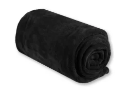 Bestgoodies Mikrofaser Decke Schwarz Jetblack 80 x 120 cm* Überwürfe|Decken