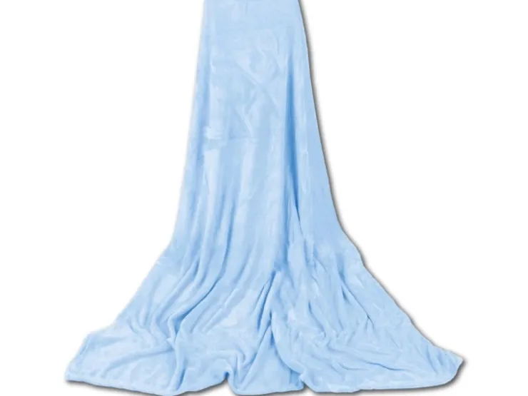 Bestgoodies Mikrofaser Decke Blau Babyblau 210 x 280 cm* Überwürfe|Decken