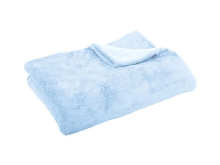 Bestgoodies Mikrofaser Decke Blau Babyblau 210 x 280 cm* Überwürfe|Decken