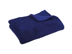 Bestgoodies Mikrofaser Decke Blau Mittelblau 220 x 240 cm* Überwürfe|Decken